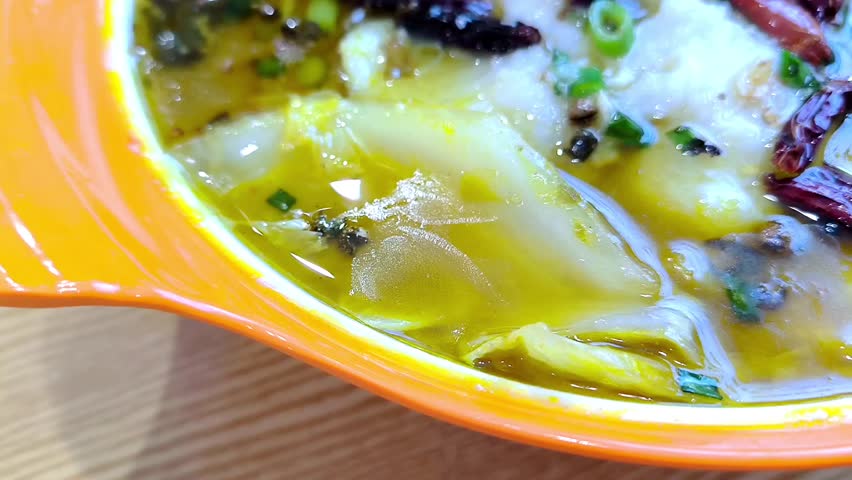 China Sour Fish Rice Noodle Soup 