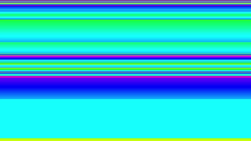 Intense, colorful digital glitch with bright rainbow-colored horizontal bands and pixelated distortion. For vibrant, modern, or abstract tech visuals