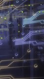 Animation of binary coding data processing over computer motherboard. Global online security, computing and data processing concept digitally generated video. - Powered by Shutterstock - Get 15% off with code: PIKWIZARD15