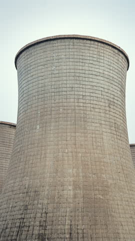 Industrial heritage cooling tower on the outskirts of Shijingshan, Beijing, China