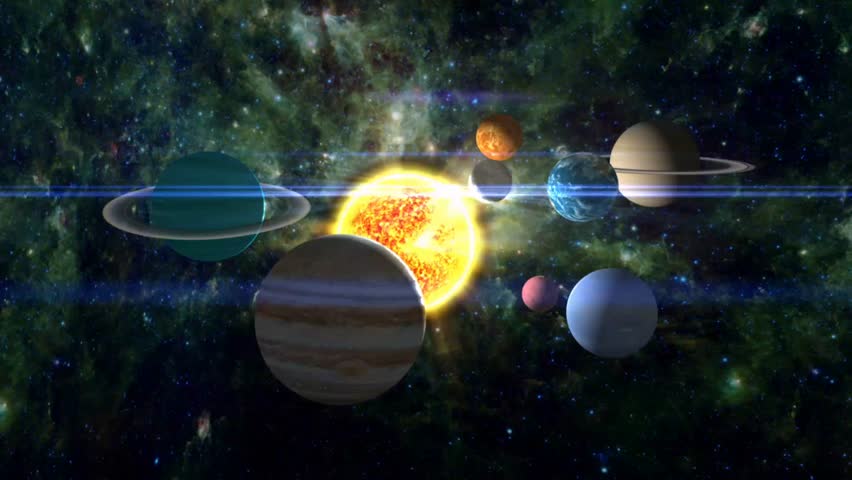 Explore the solar system with vibrant planets and a shining sun