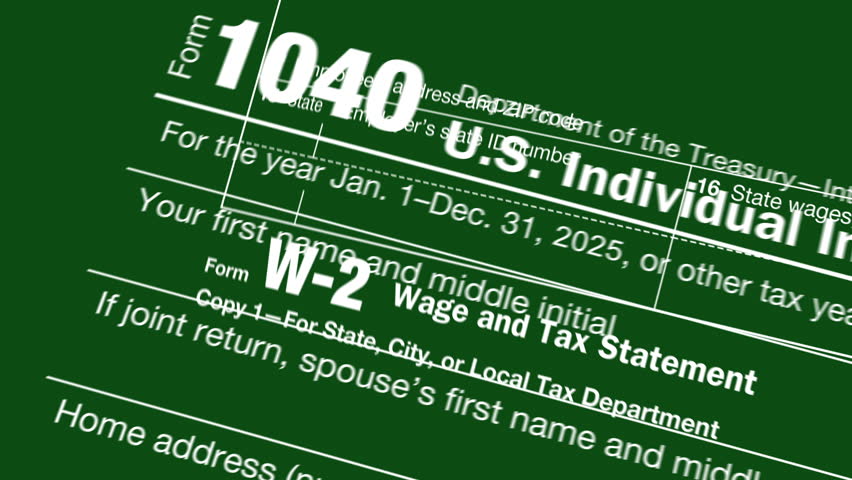 IRS 2025 Tax Forms Animation Background
