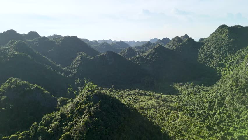 Mountains in Cat Ba National Park