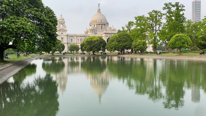 Victoria Memorial a British made memorial lying on the Maidan Kolkata