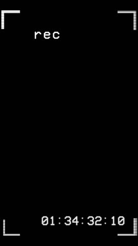 Vertical 9:16 cctv security camera screen with corner frame and running timecode. Vhs noise texture for surveillance or found footage scenes