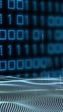 Binary code and digital waves, data processing animation. Technology, information, cyberspace, futuristic, computing, network - Powered by Shutterstock - Get 15% off with code: PIKWIZARD15