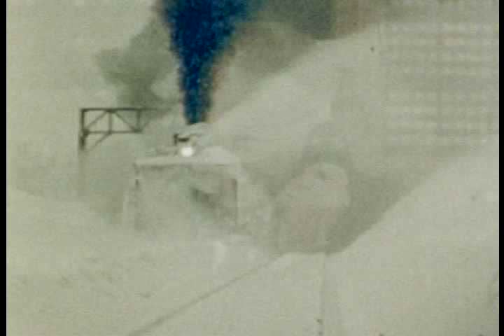 1940s - Trains try to make it over the snowy Donner Summit in the 1940s.