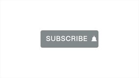 animation of a Subscribe button with a bell icon and cursor clicking it, background changing from gray to blue. Ideal for social media videos. - Powered by Shutterstock - Get 15% off with code: PIKWIZARD15