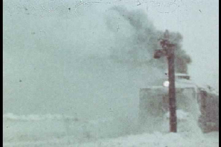 1940s - Trains try to make it over the snowy Donner Summit in the 1940s.