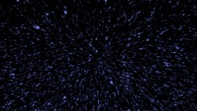 Warp speed starfield tunnel, abstract animation of space travel with flying blue particles in a deep galaxy. - Powered by Shutterstock - Get 15% off with code: PIKWIZARD15