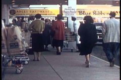 1950s - The activities in a supermarket in 1950s show the influence of dairy products in our everyday lives.