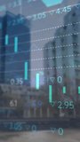 Animation of data processing over cityscape. global business, finances and digital interface concept digitally generated video. - Powered by Shutterstock - Get 15% off with code: PIKWIZARD15