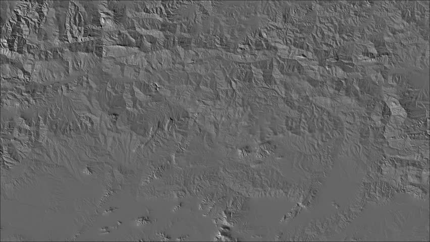 Constantine - province of Algeria, extruded. Grayscale map