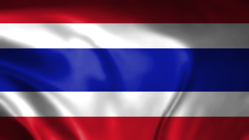 Waving Flag Thailand Animation elegant concept