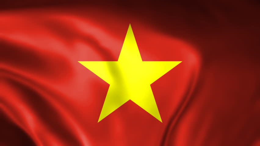 Waving Flag Vietnam Animation elegant concept