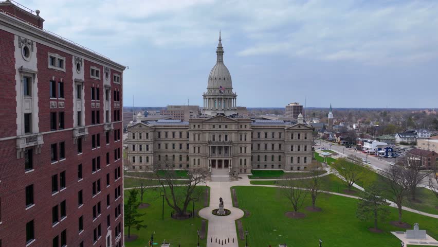 Michigan State Capitol is the legislative government of Michigan State, at 100 N Capitol Ave, Lansing, Michigan MI, USA. 
