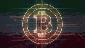 Bitcoin on indian flag background and data chart. Illustration of cryptocurrency in buying, selling, investing in financial market - Powered by Shutterstock - Get 15% off with code: PIKWIZARD15