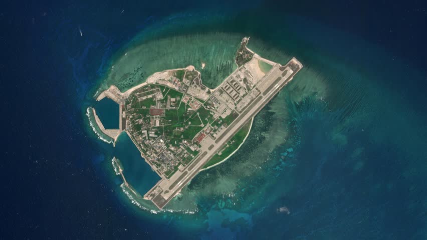  Rocky Island Map in the South China Sea Animation