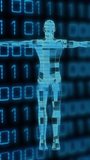Animation of data processing over human body and binary coding. Global networks, science, digital interface, computing and data processing concept digitally generated video. - Powered by Shutterstock - Get 15% off with code: PIKWIZARD15