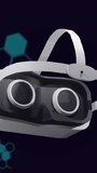 Animation of vr headset over scientific data processing. Global video reality, computing, digital interface and data processing concept digitally generated video. - Powered by Shutterstock - Get 15% off with code: PIKWIZARD15