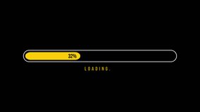 Alpha Channel Yellow Loading Progress Bar Element. - Powered by Shutterstock - Get 15% off with code: PIKWIZARD15