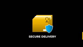 Secure Delivery Logistics: Animated Package Protection and Shipping by Truck - Powered by Shutterstock - Get 15% off with code: PIKWIZARD15