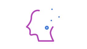 Digital profile head with blue symbol display, perfect for tech concepts, artificial intelligence, futuristic designs, and modern digital innovations. - Powered by Shutterstock - Get 15% off with code: PIKWIZARD15