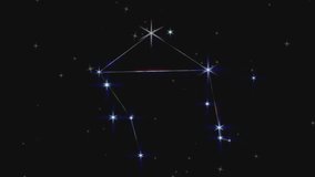 Libra Constellation Animated Loop with Twinkling Stars - Powered by Shutterstock - Get 15% off with code: PIKWIZARD15
