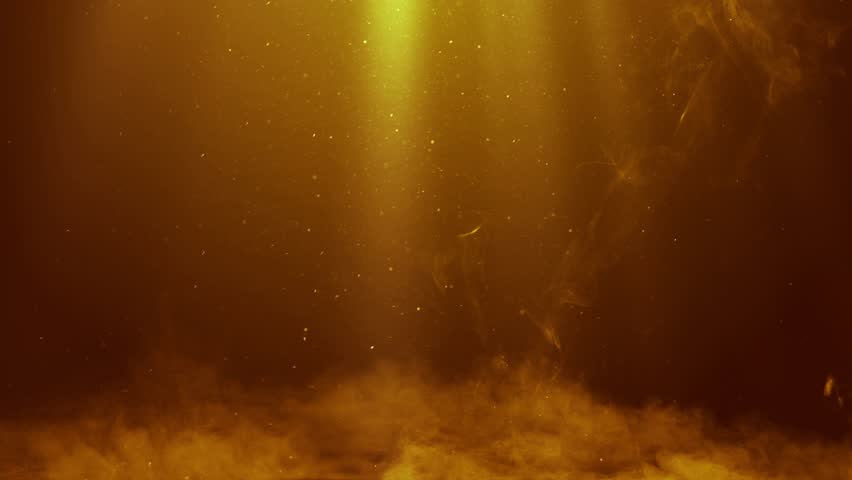 Abstract Divine Light from Heaven - Golden Spiritual Particles Background Animation 4K
