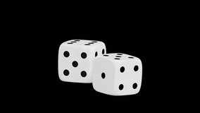 3D Rolling Dice Animation, Alpha Channel - Powered by Shutterstock - Get 15% off with code: PIKWIZARD15