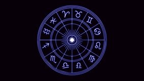 Celestial whispers of the zodiac signs glowing in cosmic rhythm, perfect for astrology intros, mystical backgrounds, horoscope animations, meditative visuals, and branding in spiritual design themes - Powered by Shutterstock - Get 15% off with code: PIKWIZARD15