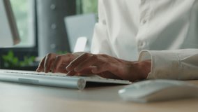 Close-up female hands typing on keyboard unrecognizable business woman working computer unknown businesswoman work using pc laptop at desk in office girl manager remote communicates with client online - Powered by Shutterstock - Get 15% off with code: PIKWIZARD15