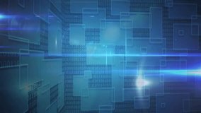 Glowing user icon initiating line extension toward new icons while expanding graph on binary grid. Digital, technological, futuristic, data, network, cyberspace, connectivity - Powered by Shutterstock - Get 15% off with code: PIKWIZARD15