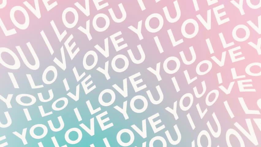 “I Love You” running text glowing beautifully — romantic typography concept expressing love, affection, and emotion, perfect for Valentine’s Day, weddings, or romantic messages.