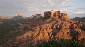 Stunning golden hour drone experience over sedona arizona landscapes - Powered by Shutterstock - Get 15% off with code: PIKWIZARD15