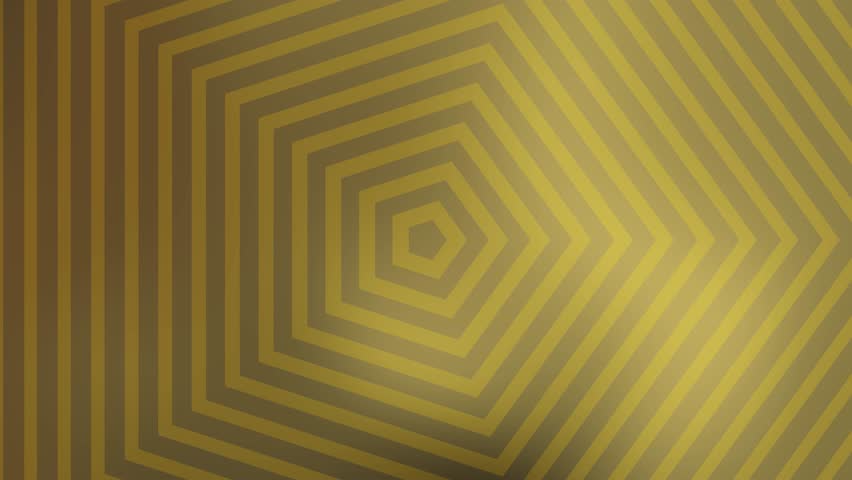 Abstract gold geometric pattern of layered concentric pentagons. Ideal for backgrounds, packaging design, textiles, and contemporary art prints.