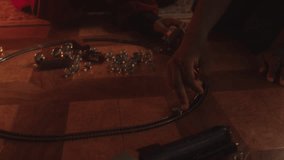 Children enjoying playtime with marbles on a wooden floor - Powered by Shutterstock - Get 15% off with code: PIKWIZARD15