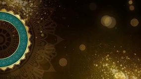 Islamic background features golden lights, bokeh, and mandala designs with elegant patterns for festive celebrations. - Powered by Shutterstock - Get 15% off with code: PIKWIZARD15