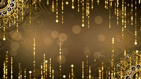 Islamic background features golden lights, bokeh, and mandala designs with elegant patterns for festive celebrations. - Powered by Shutterstock - Get 15% off with code: PIKWIZARD15