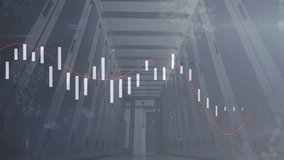 Financial chart fading in data center, bars dipping rising wobbling showing market trend. Technology, finance, analytics, digital, innovation, enterprise, business - Powered by Shutterstock - Get 15% off with code: PIKWIZARD15