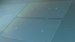 Ring gauge fading in with code text pie chart slicing rotating for data visualization above clouds. Futuristic, holographic, data, visualization, aerial, technology, interface - Powered by Shutterstock - Get 15% off with code: PIKWIZARD15