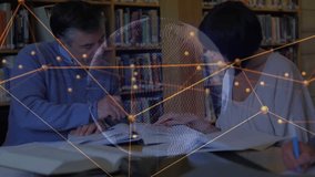 research colleagues studying books while man writing annotations initiating network globe overlay. Collaboration, scholarship, knowledge, innovation, digital, analysis, education - Powered by Shutterstock - Get 15% off with code: PIKWIZARD15