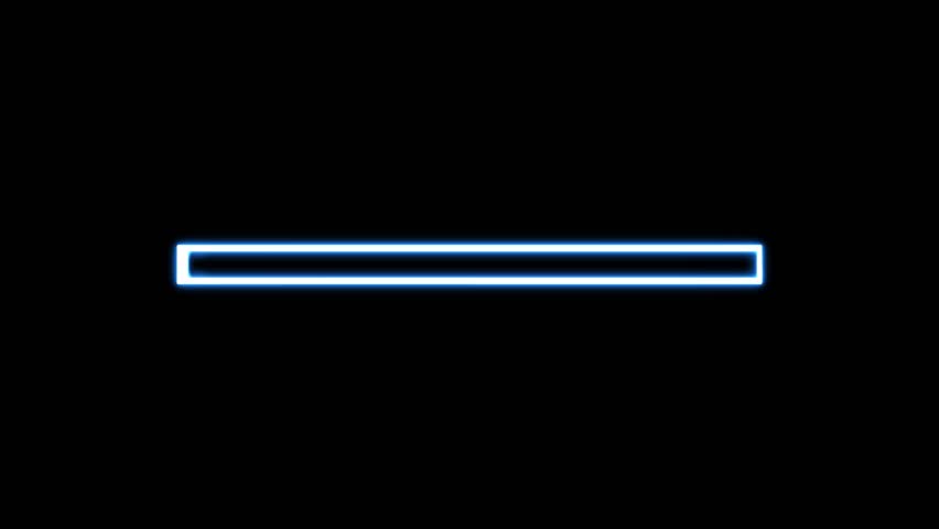 Blue neon loading bar progress indicator on black background progress bar loading indicator