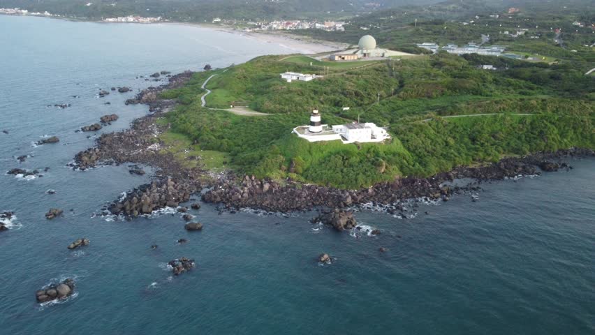 Fugui Cape Lighthouse,New Taipei city in Taiwan 