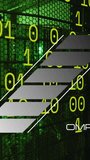 Animation of binary code over speedometer and servers in background. automotive, car, speed and technology concept digitally generated video. - Powered by Shutterstock - Get 15% off with code: PIKWIZARD15