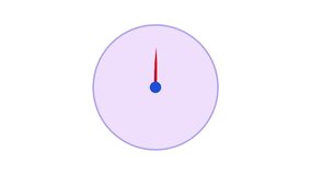 Purple clock animation with clean design perfect for countdown timer and time visuals. Animated lavender clock face minimalist timelapse simple clock hands looping background. - Powered by Shutterstock - Get 15% off with code: PIKWIZARD15