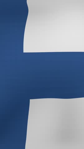 Animation of confetti over flag of finland. flags, national symbols and patriotism concept digitally generated video.