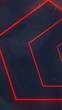 Animation of red neon geometrical shapes over qr code. abstract, light, pattern and movement concept digitally generated video. - Powered by Shutterstock - Get 15% off with code: PIKWIZARD15