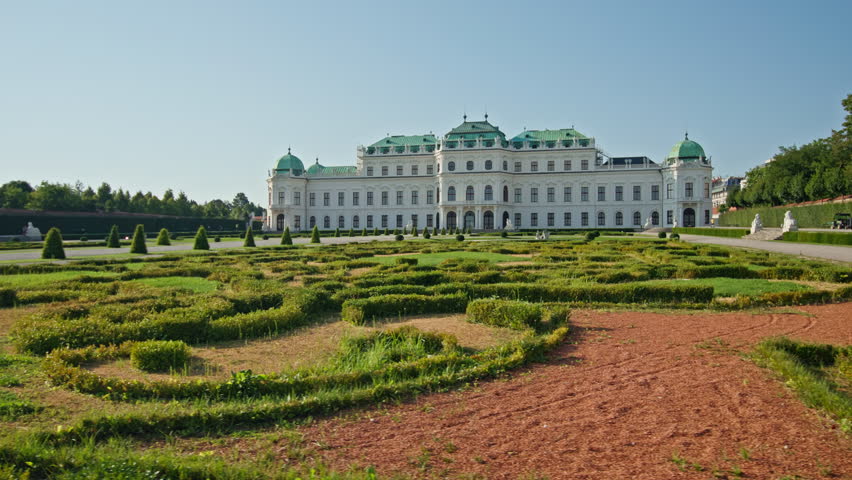 Belvedere Palace in Vienna Austria with historical architecture and cityscape views showing European heritage art and beauty of a famous tourist capital destination