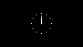 Minimal Analog Clock Ticking Fast on Black Background - Powered by Shutterstock - Get 15% off with code: PIKWIZARD15